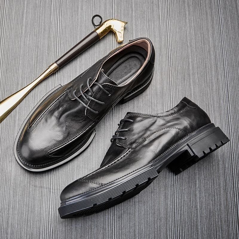 Custom Logo Mens Fashion Zipper Casual Boots Men Pu Leather Thick Sole Height Increasing Boot Men's Dress & Oxford Shoes