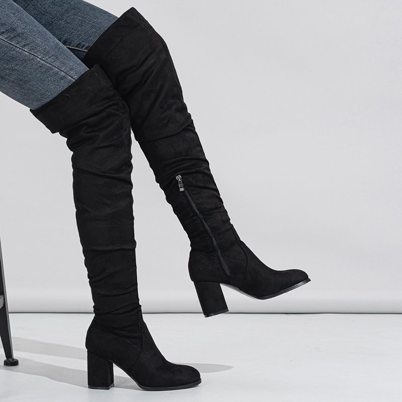 2023 Botas Largas Mujer Cuissardes Sexy Bottes Women Over the Knee High Heels Boots for Sexy Ladies