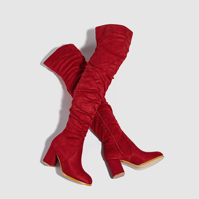 2023 Botas Largas Mujer Cuissardes Sexy Bottes Women Over the Knee High Heels Boots for Sexy Ladies