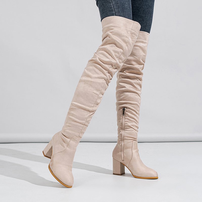 2023 Botas Largas Mujer Cuissardes Sexy Bottes Women Over the Knee High Heels Boots for Sexy Ladies