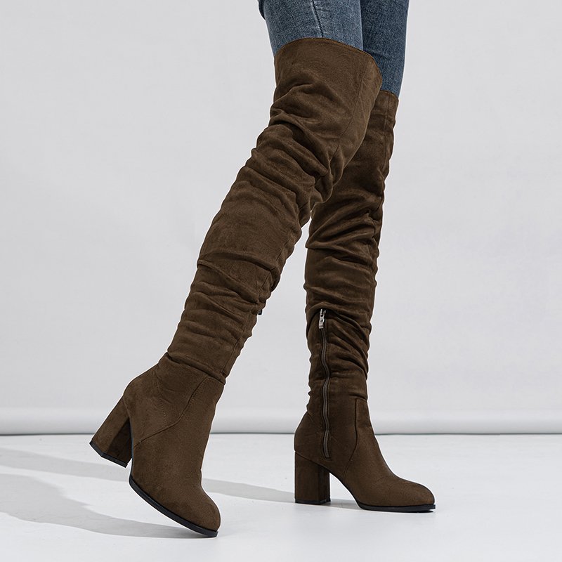 2023 Botas Largas Mujer Cuissardes Sexy Bottes Women Over the Knee High Heels Boots for Sexy Ladies