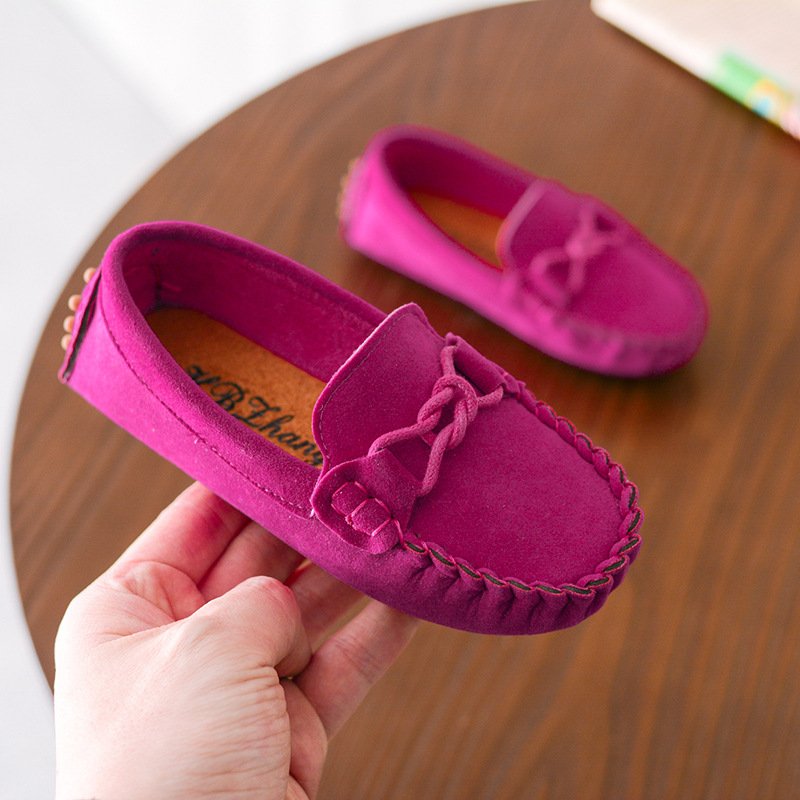 Boots Winter New Children's Shoes Fleece-Lined Casual Leather Shoes Baby Toddler Shoes