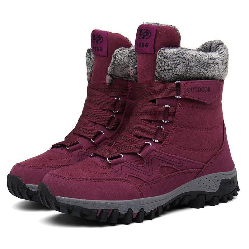 Large size lovers snow boots cotton shoes wholesale winter plush cotton shoes outdoor sports shoes