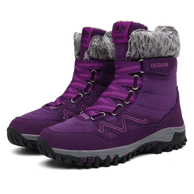 Large size lovers snow boots cotton shoes wholesale winter plush cotton shoes outdoor sports shoes