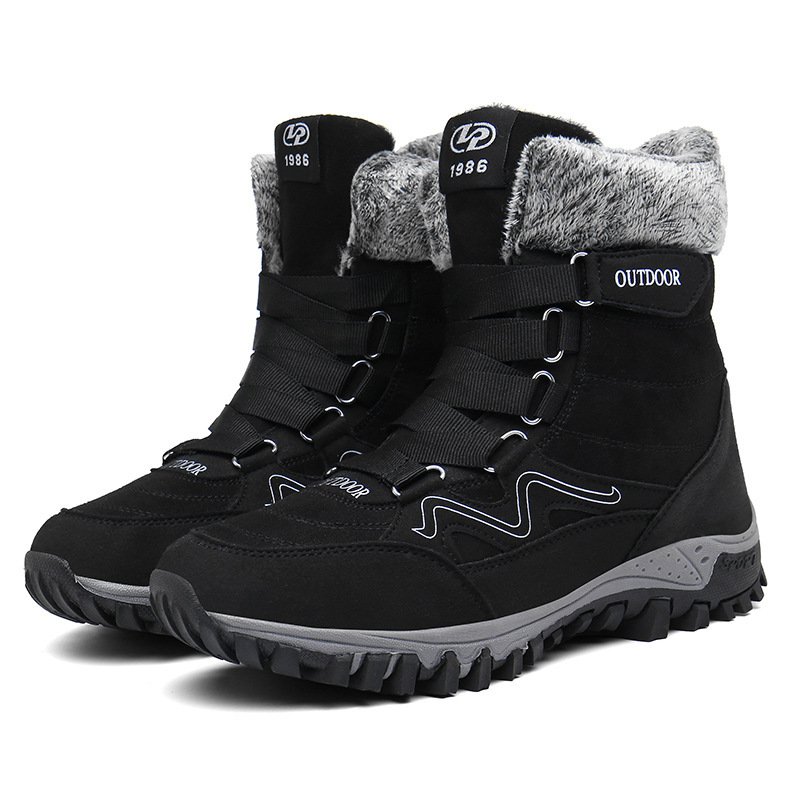 Large size lovers snow boots cotton shoes wholesale winter plush cotton shoes outdoor sports shoes