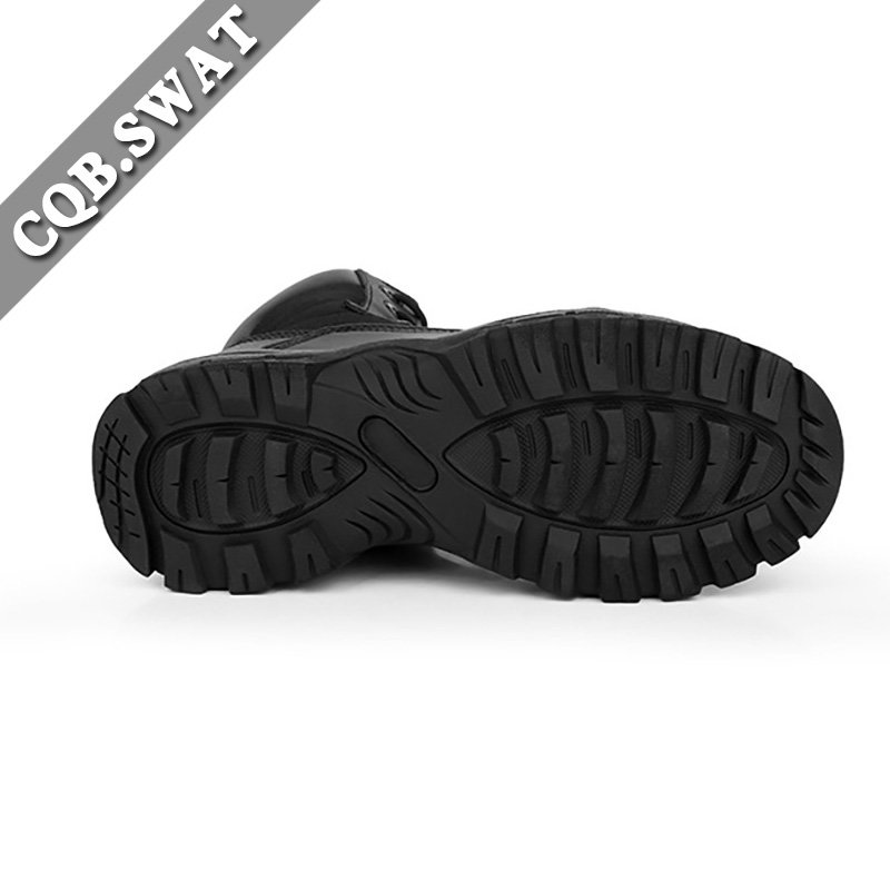 Slip Resistant Suede Leather Desert Mens Boots Black Leather Combat Boots Tactical Boots