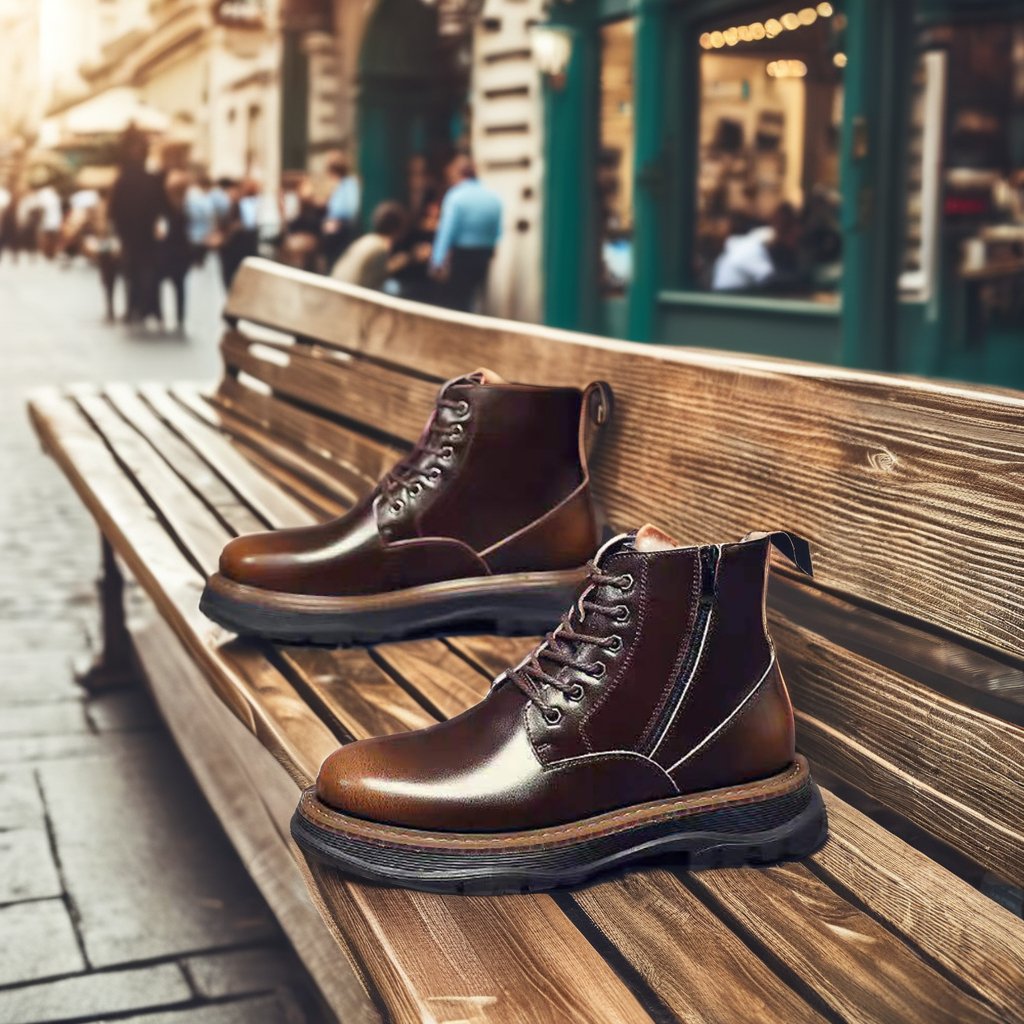 Custom Logo Men's Genuine Leather Chelsea Boots British Style Casual Martin Boots for Winter Dropshipping Ankle Boots Feature