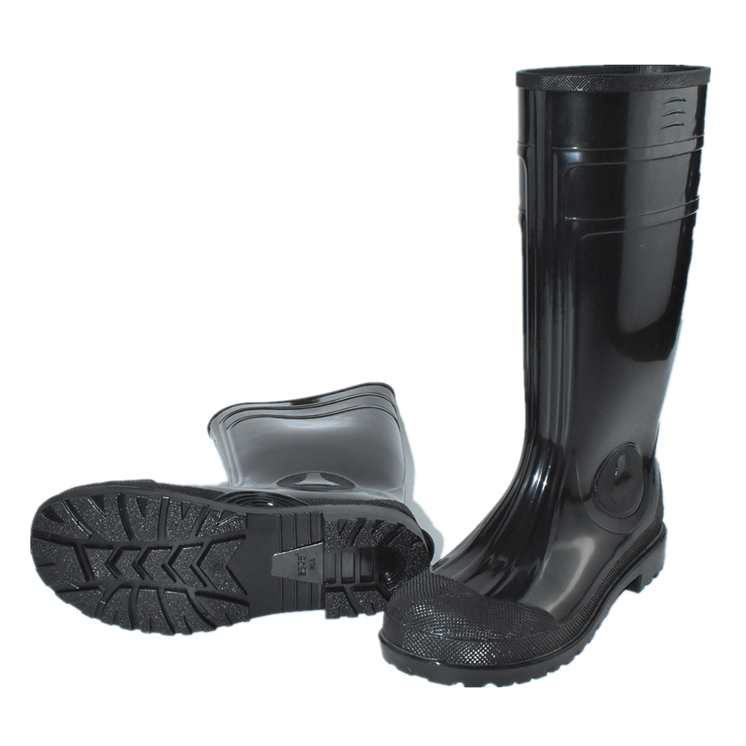 PVC Rubber Work Boots for Men Waterproof Men's Rain Boots with Steel Toe Mens Agriculture Knee Footwear for Gardening