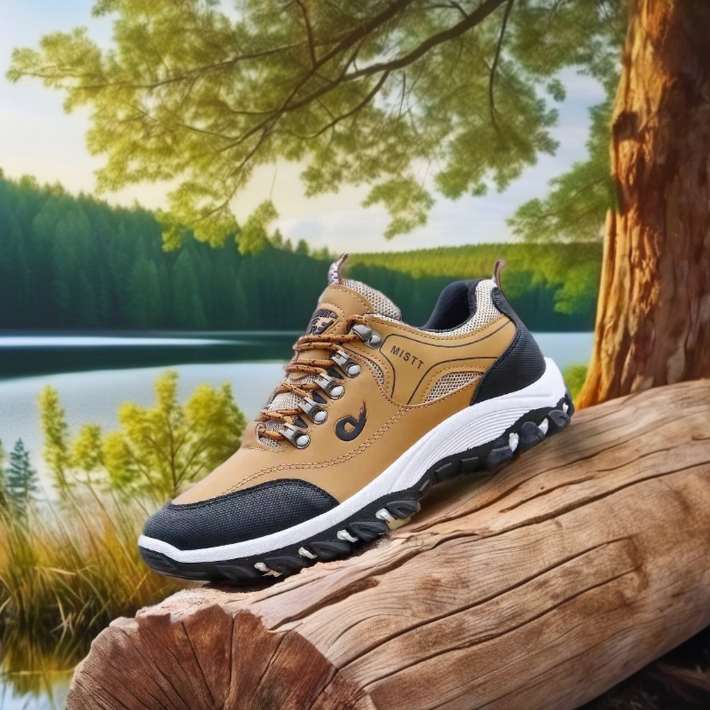 Men's Outdoor Waterproof Running Walking Jogging Sneaker Boots Breathable Mountaineering Hiking Shoes No Slip for Winter Summer