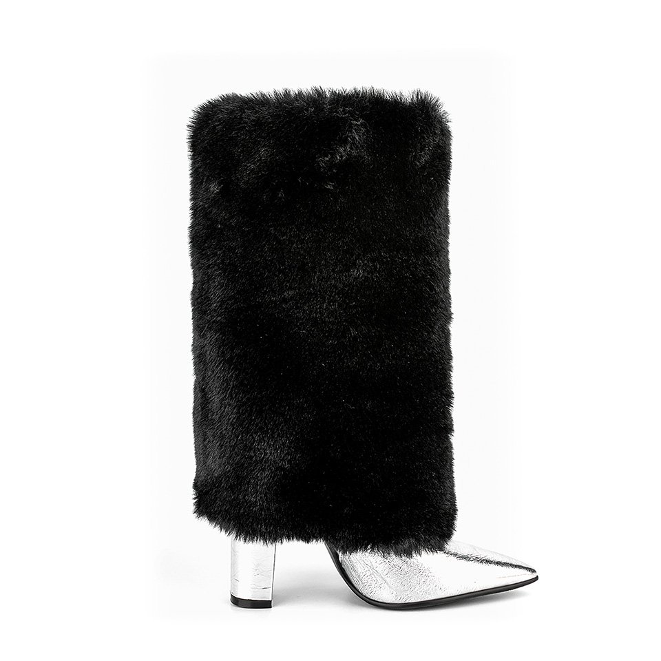 Best Selling Winter Fashion Warm Faux Fur Snow Boots Mongolian Furry Boots for Women
