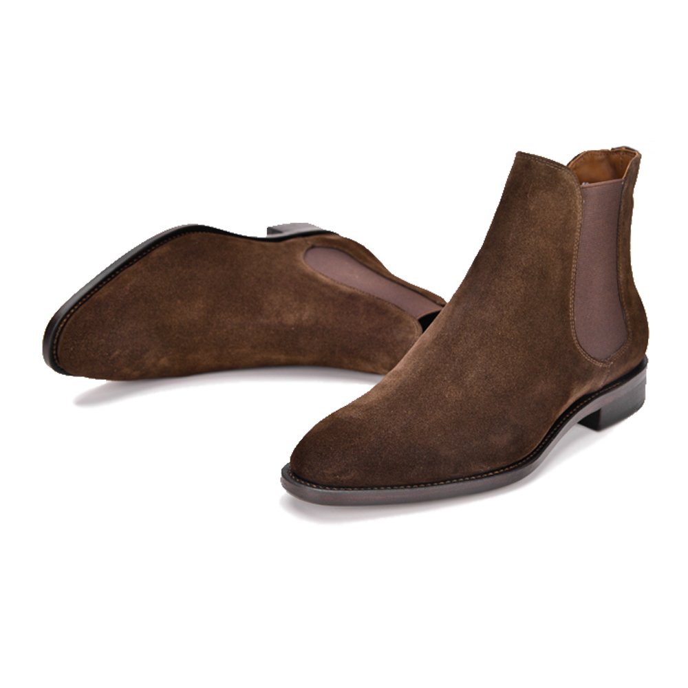 Winter Fashion trends ankle boots handmade custom suede leather Chelsea boots