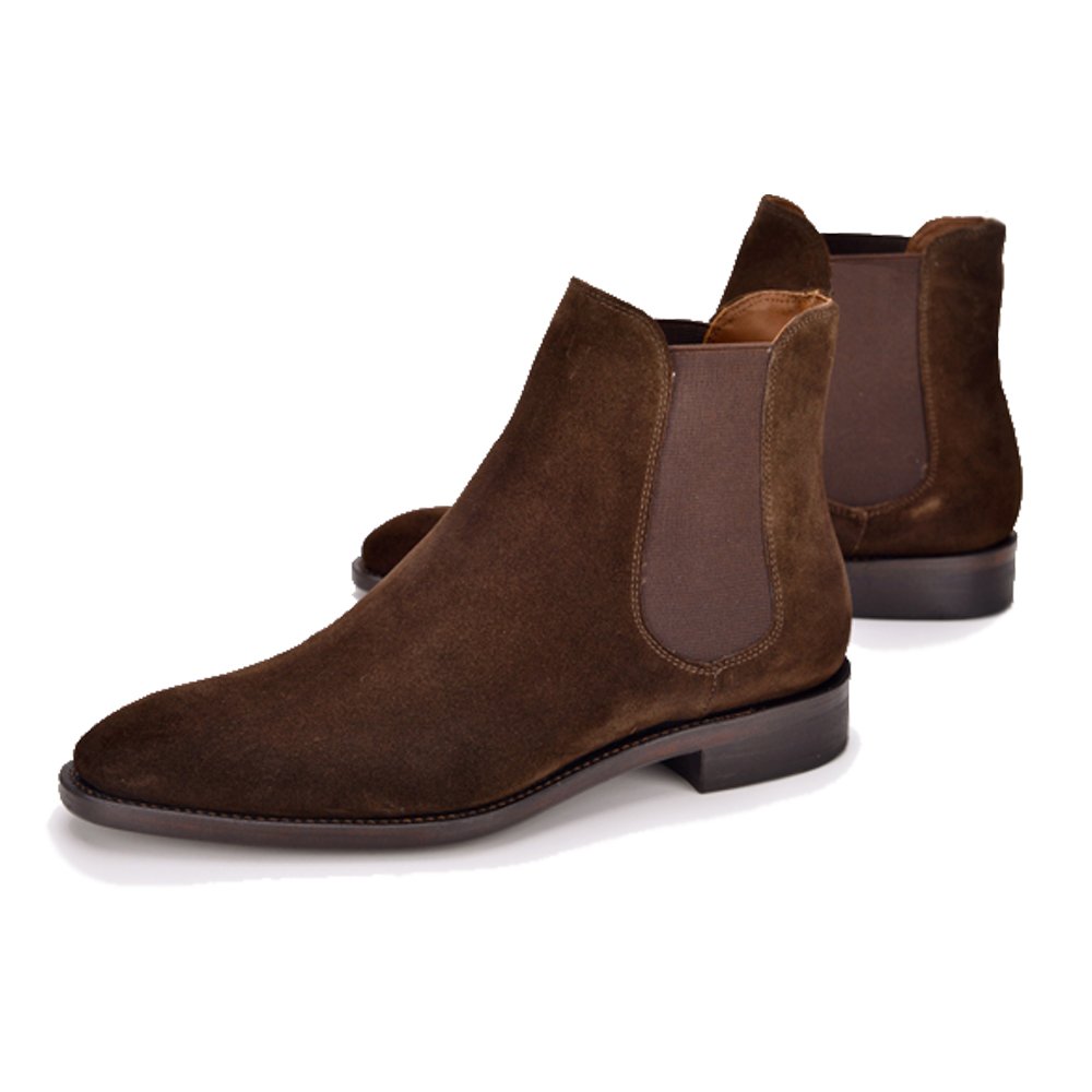 Winter Fashion trends ankle boots handmade custom suede leather Chelsea boots