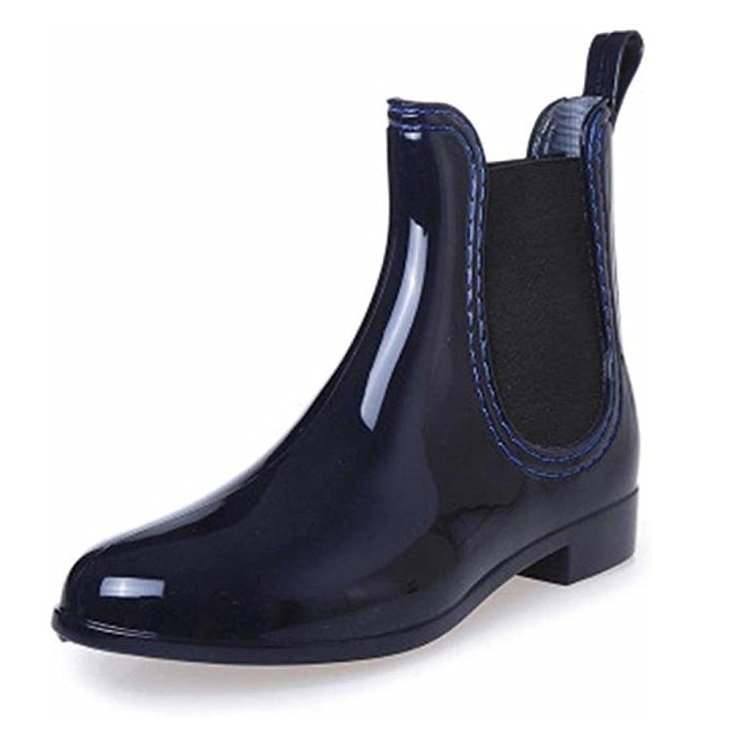 Ladies Elastic Rain Boots Non Slip Ankle Rain Shoes Women
