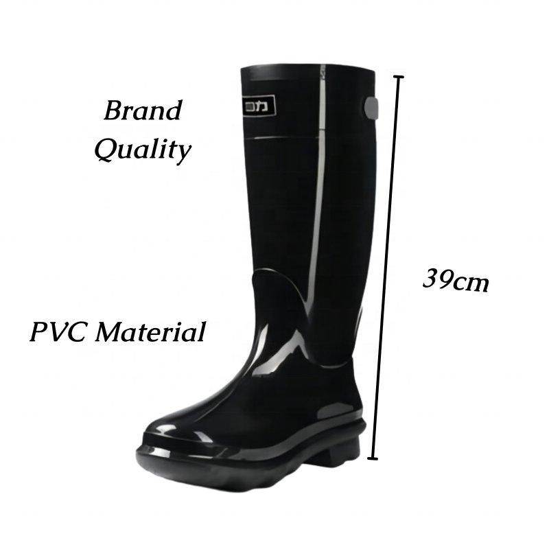 Thick White Inside Update Rain Boots With Reflective Strip