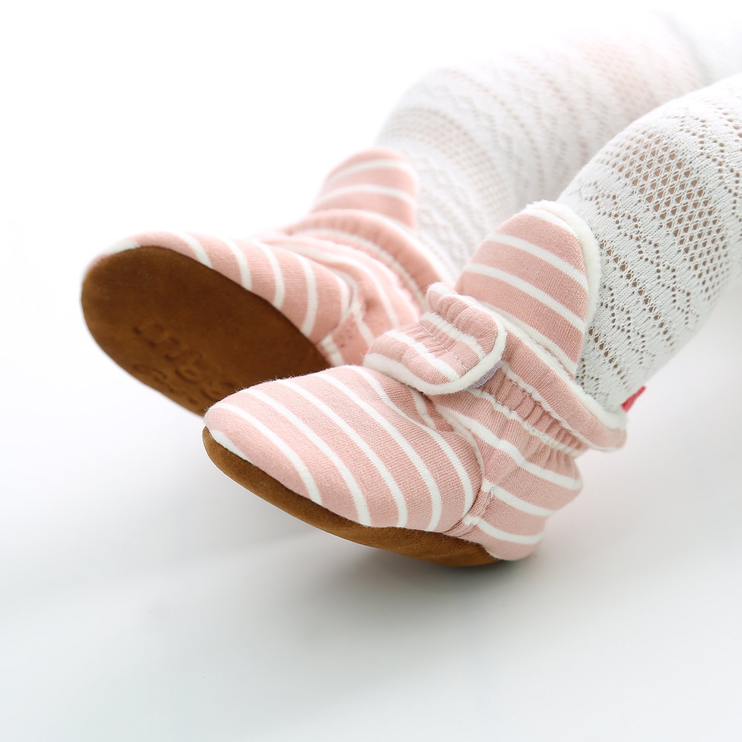 Low Moq Logo Customize Warm Cotton Fabric Stars Print 0-18 Month Baby Girl Boots Shoes Baby Booties Baby Socks Shoes