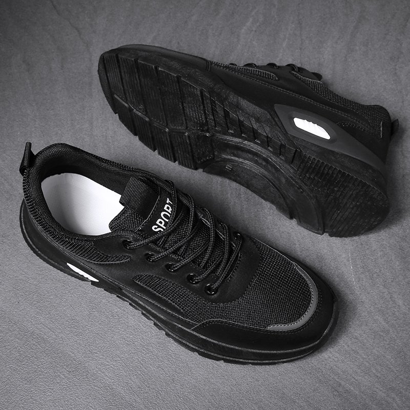 2023 New British Boots Men's Lace-up PU Leather Trend High-top Casual Boots for Men Shoes