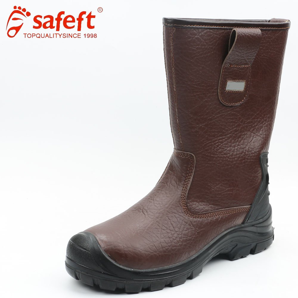 manufacturer factory custom safety shoes for men steel toe boots leather slip resistant waterproof stab resistant s3 wholesale