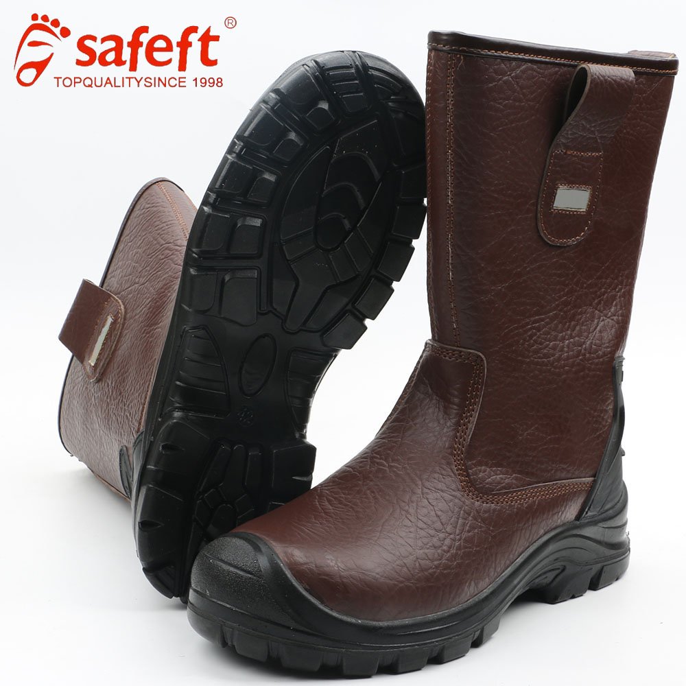 manufacturer factory custom safety shoes for men steel toe boots leather slip resistant waterproof stab resistant s3 wholesale