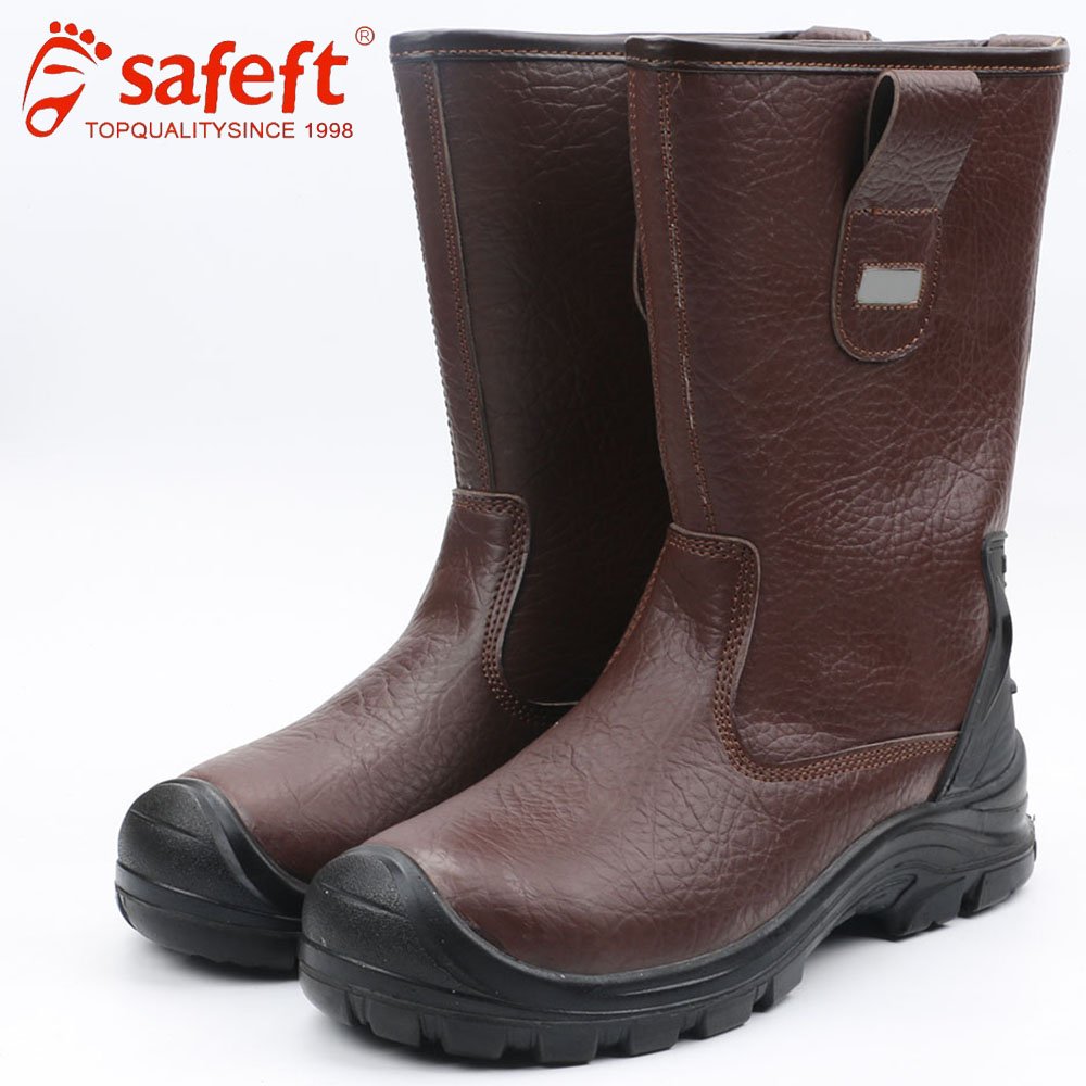 manufacturer factory custom safety shoes for men steel toe boots leather slip resistant waterproof stab resistant s3 wholesale