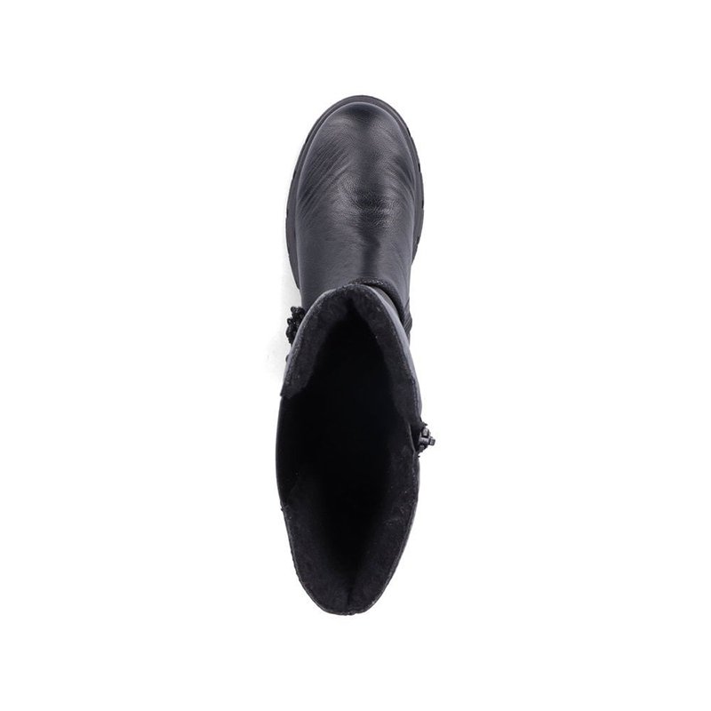 Custom Winter Fashion New Design Black Leather Upper Boots Women's Long Boots