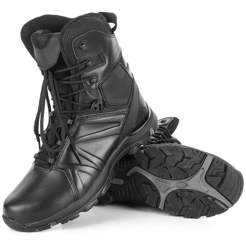 Full Grain Leather High Quality Black Hiking Training Tactical Durable Anti-slippery Men's Boots