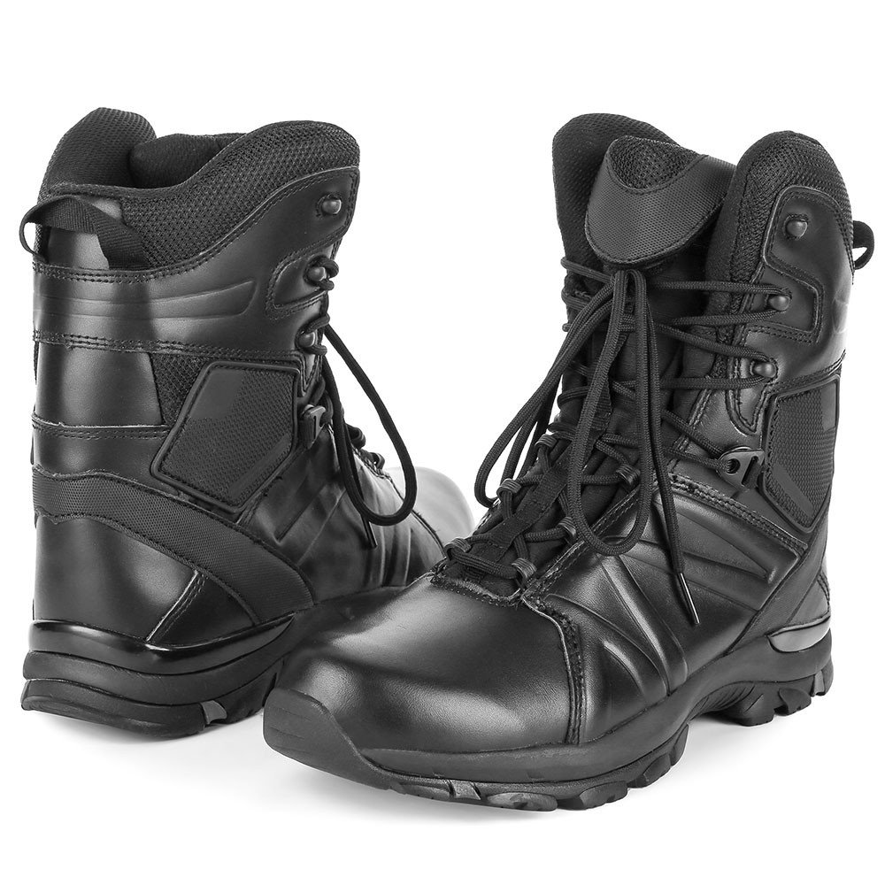 Full Grain Leather High Quality Black Hiking Training Tactical Durable Anti-slippery Men's Boots