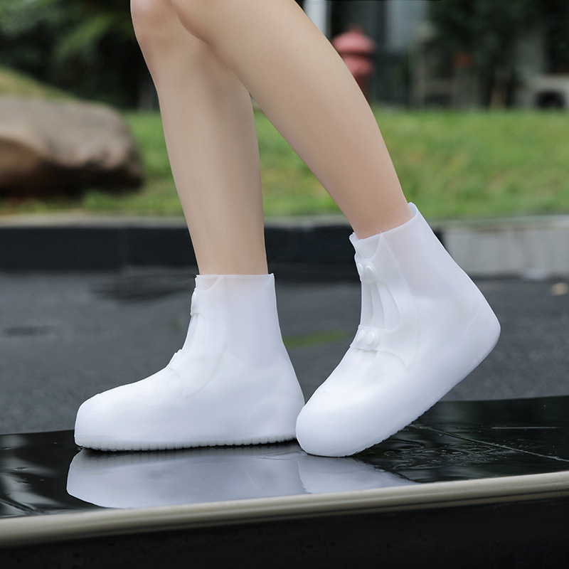 Foldable Anti-Slip Rain Shoes Cases Waterproof shoes Protector Reusable Unisex PVC Rain Boots Shoe Covers