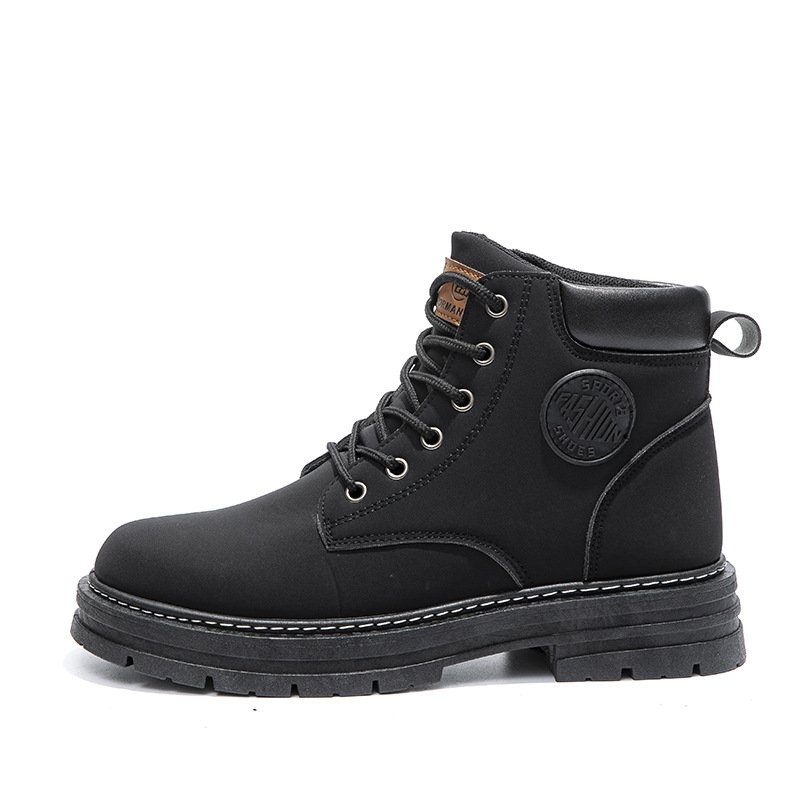 Men's and women's short boots fall and winter new England hundred biker Martin boots rhubarb boots