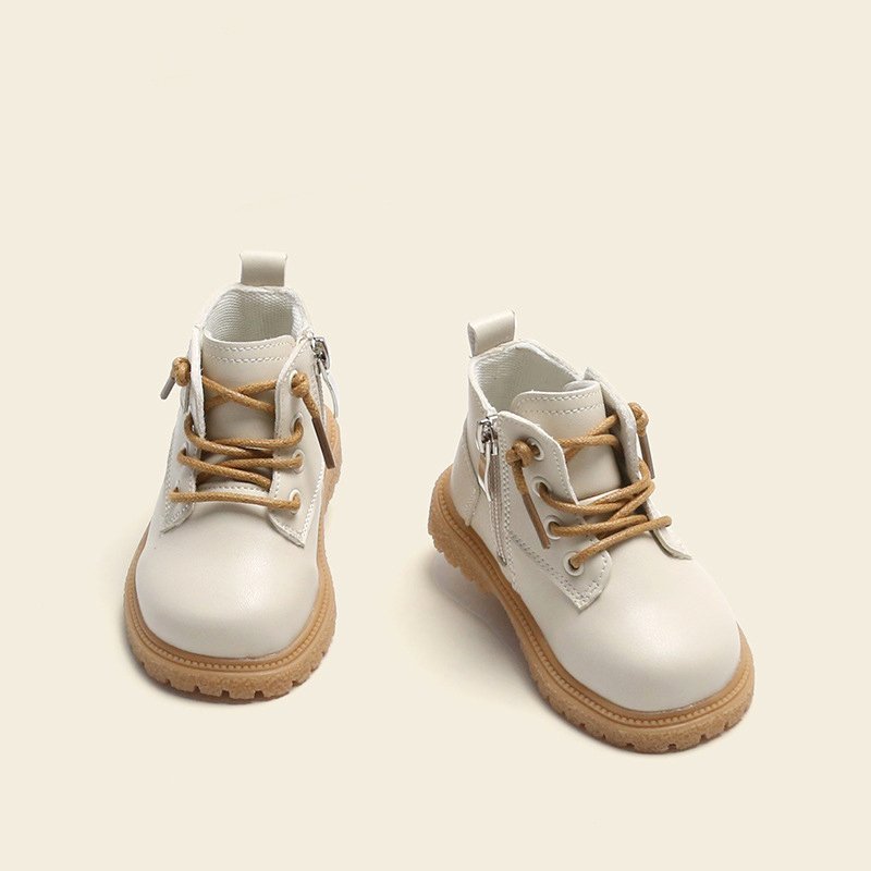 New Products 2023 Shoes For Baby Winter Martin Boots Toddler Shoes 1-5 Years Microfiber Leather Zip Up Ankle Length Baby Boots
