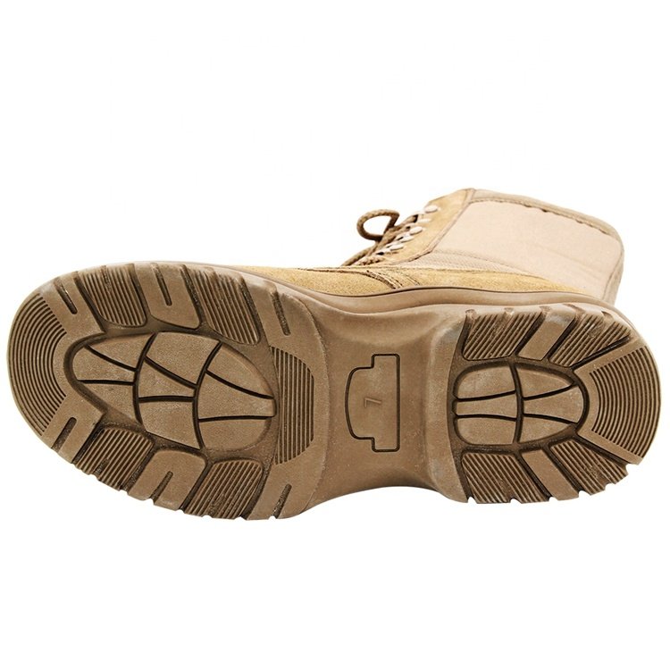 Customized Summer Light Breathable Desert Boots Men's Training Waterproof Stab Proof High Top Brown