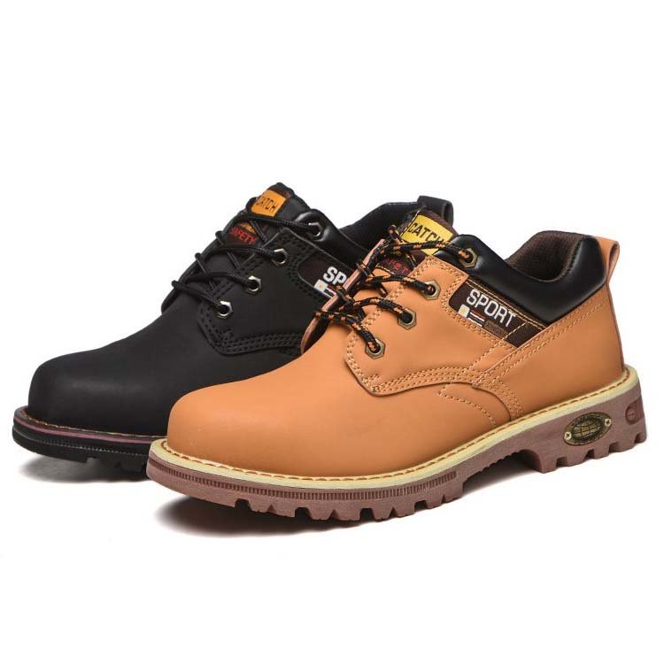 Leather Anti Slip Safty Shoes Light Weight Safety Toe Shoes S3 Waterproof Work Boots