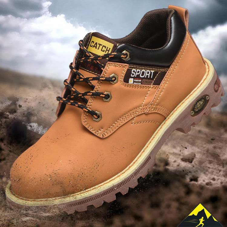 Leather Anti Slip Safty Shoes Light Weight Safety Toe Shoes S3 Waterproof Work Boots