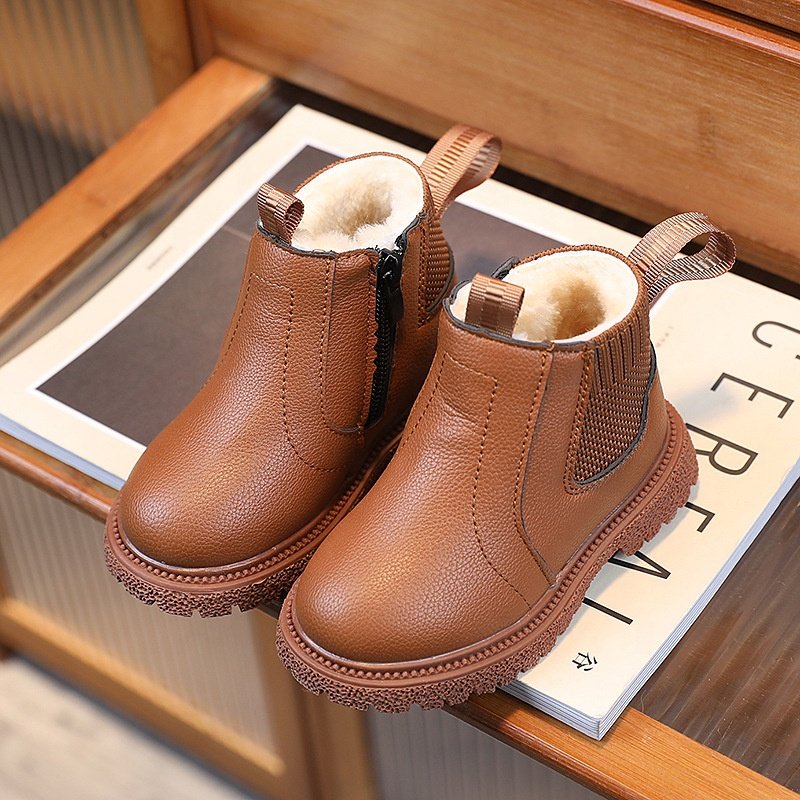 High Quality Autumn Winter 2023 Kids Warm Non Slip British Boots