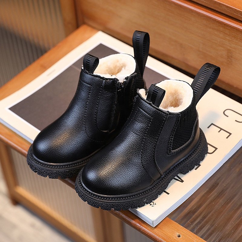 High Quality Autumn Winter 2023 Kids Warm Non Slip British Boots