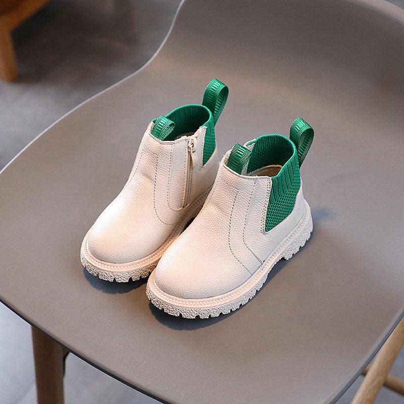 High Quality Autumn Winter 2023 Kids Warm Non Slip British Boots