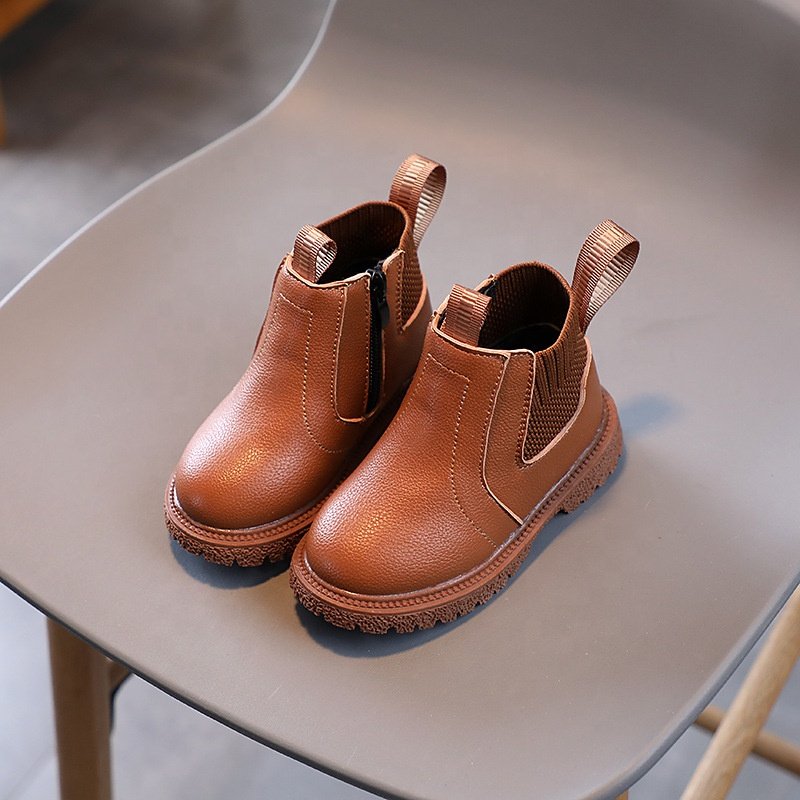 High Quality Autumn Winter 2023 Kids Warm Non Slip British Boots