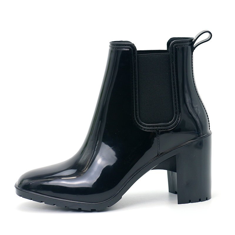 Fashion Dress Classics Sexy Ladies Cheap Wholesale Gumboots Wellington Boot High Heel Rain Boots for Women