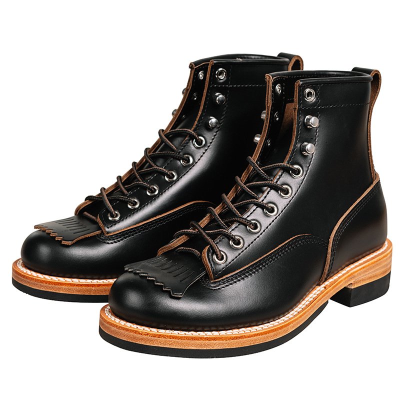 New style in spring and summer British Horse Lace up Martin Boots Male boots for men shoes Goodyear Stitching Technology Boots