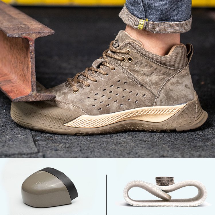 Cheap Price Basic Black High Quality Working Men's Composite Light Weight Industrial Safety Shoes for Men Steel Toe Boots Women
