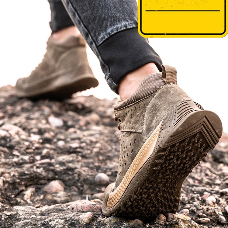 Cheap Price Basic Black High Quality Working Men's Composite Light Weight Industrial Safety Shoes for Men Steel Toe Boots Women