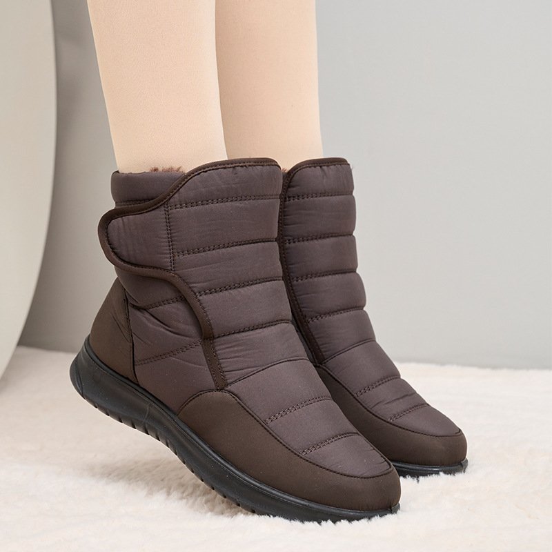 Classics Snow Sheepskin Winter Boots Sheepskin Leather Mid Calf Fur Genuine Australia Lined Warm Outdoor for Women Pink Fashion