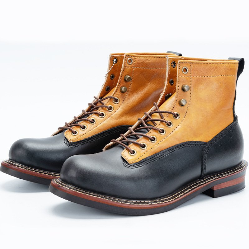 High Quality Custom Winter Boots For Men Casual Shoes Cowhide Ankle Boots