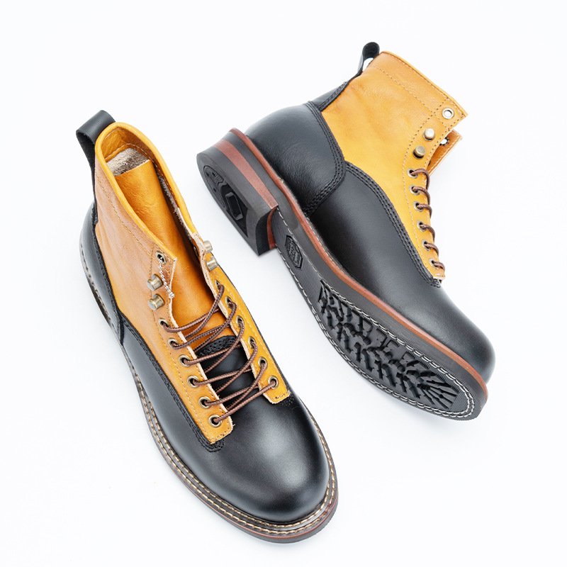 High Quality Custom Winter Boots For Men Casual Shoes Cowhide Ankle Boots
