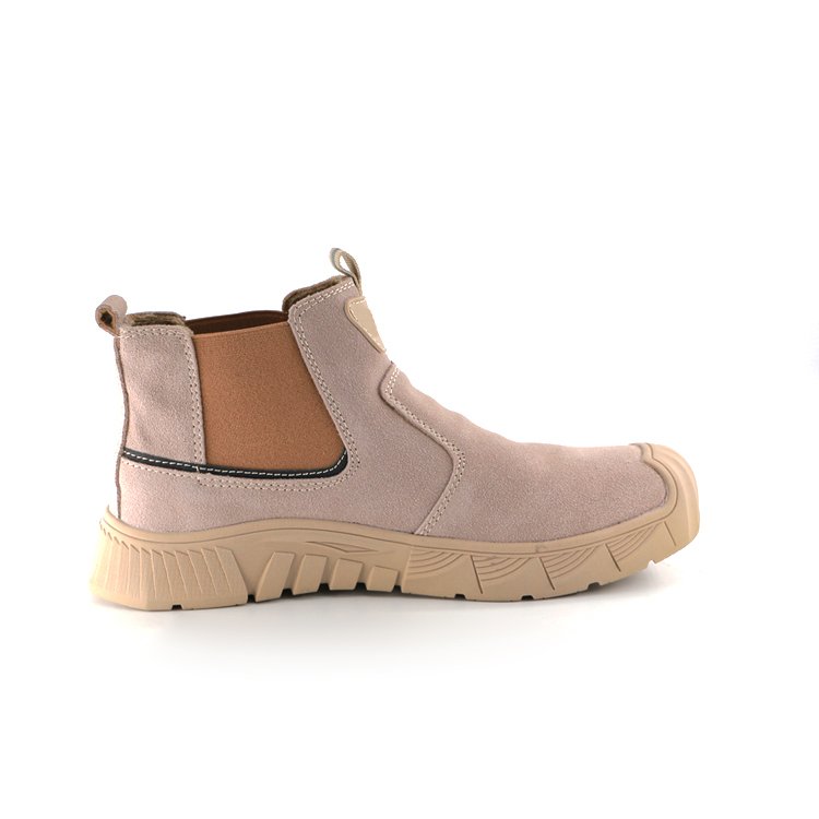 MaxiPact Unisex Sports-Style Work Boots Outdoor Safety Anti-Stab Midsole Steel Toe Suede Leather Rubber Outsole Summer Winter