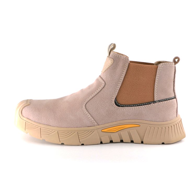 MaxiPact Unisex Sports-Style Work Boots Outdoor Safety Anti-Stab Midsole Steel Toe Suede Leather Rubber Outsole Summer Winter