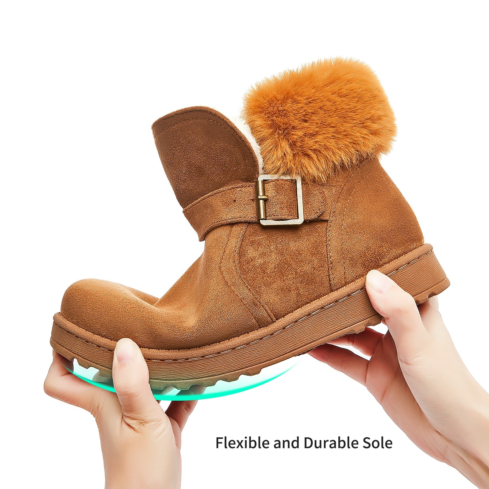 wholesale Brand new Black Buttons winter shoes winter women snow boots for women new style