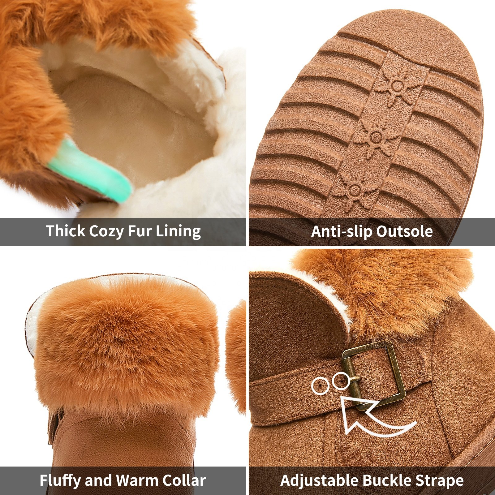 wholesale Brand new Black Buttons winter shoes winter women snow boots for women new style