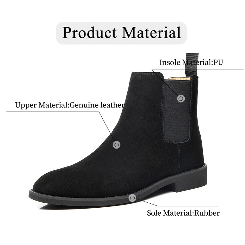 Size 35-46 Good quality Women Hot Selling Boots Cow Leather Dress Shoes Men Boots Chelsea Work Boots