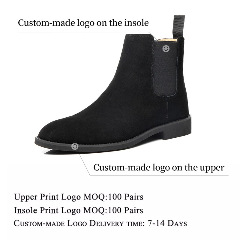Size 35-46 Good quality Women Hot Selling Boots Cow Leather Dress Shoes Men Boots Chelsea Work Boots