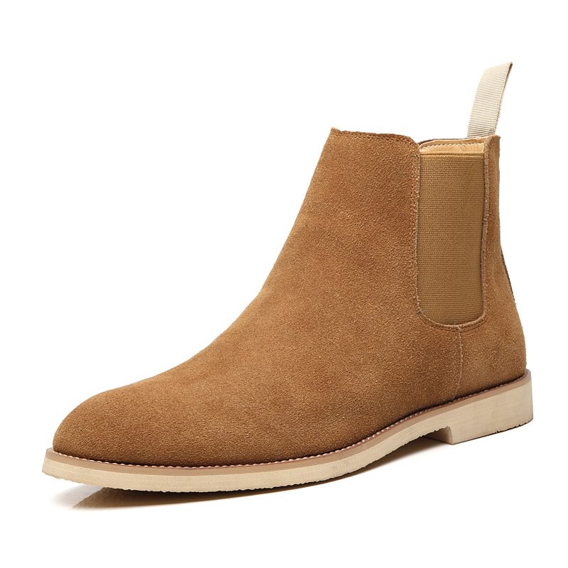 Size 35-46 Good quality Women Hot Selling Boots Cow Leather Dress Shoes Men Boots Chelsea Work Boots